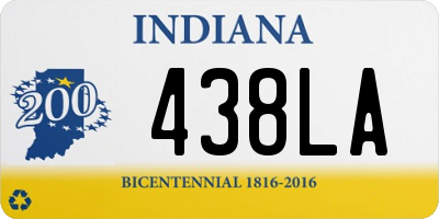 IN license plate 438LA