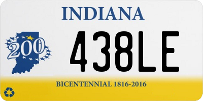 IN license plate 438LE