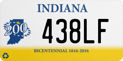 IN license plate 438LF