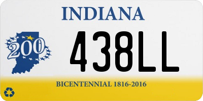 IN license plate 438LL