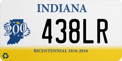 IN license plate 438LR