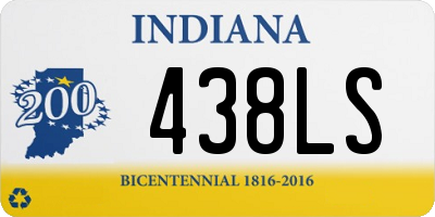 IN license plate 438LS