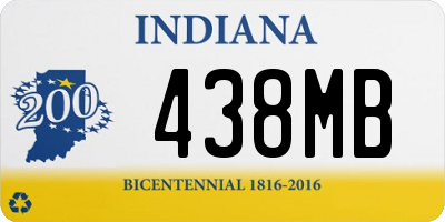 IN license plate 438MB