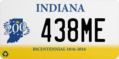 IN license plate 438ME