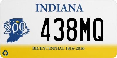 IN license plate 438MQ