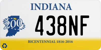 IN license plate 438NF