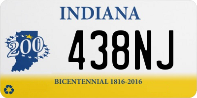 IN license plate 438NJ