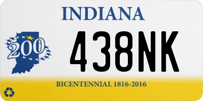 IN license plate 438NK