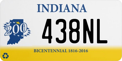 IN license plate 438NL