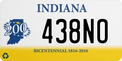 IN license plate 438NO