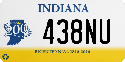 IN license plate 438NU