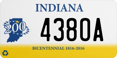 IN license plate 438OA