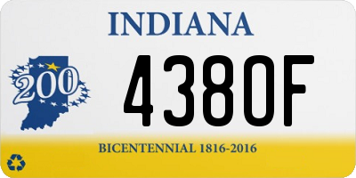 IN license plate 438OF