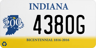 IN license plate 438OG