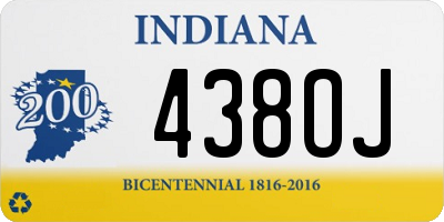 IN license plate 438OJ