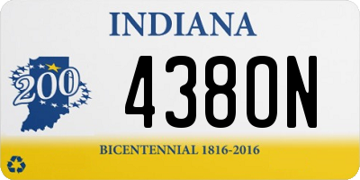 IN license plate 438ON