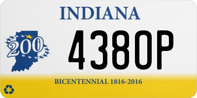 IN license plate 438OP