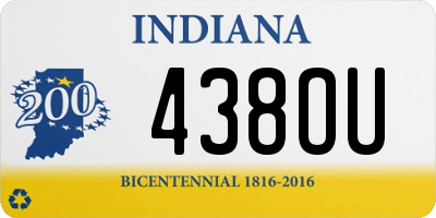 IN license plate 438OU