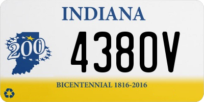 IN license plate 438OV