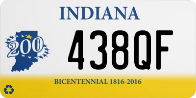 IN license plate 438QF