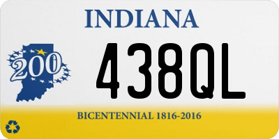 IN license plate 438QL