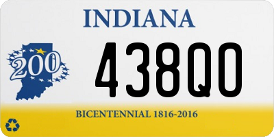 IN license plate 438QO