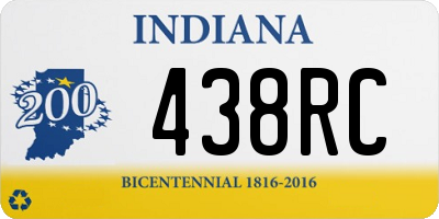 IN license plate 438RC