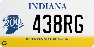 IN license plate 438RG