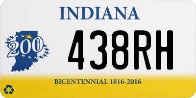 IN license plate 438RH