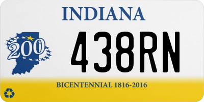 IN license plate 438RN