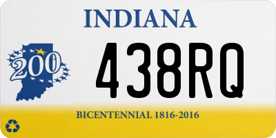 IN license plate 438RQ