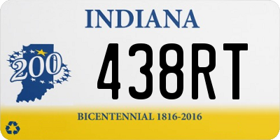 IN license plate 438RT