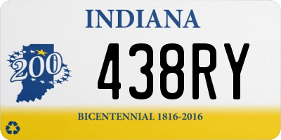 IN license plate 438RY