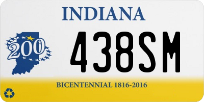 IN license plate 438SM