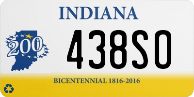 IN license plate 438SO