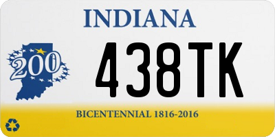 IN license plate 438TK