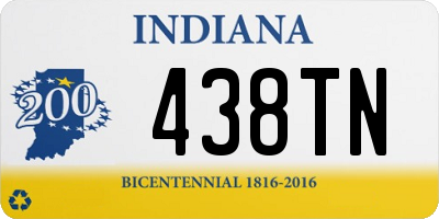 IN license plate 438TN