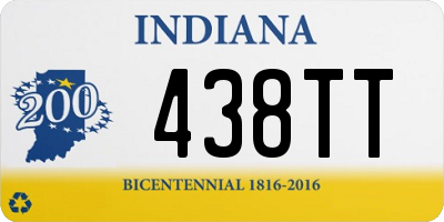 IN license plate 438TT