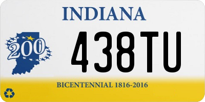 IN license plate 438TU