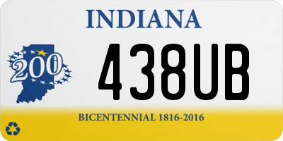 IN license plate 438UB