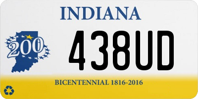 IN license plate 438UD