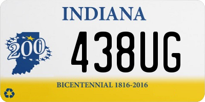 IN license plate 438UG