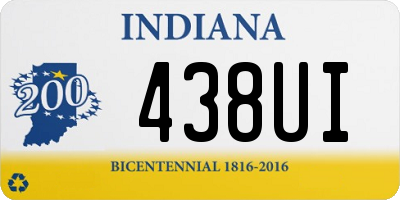 IN license plate 438UI