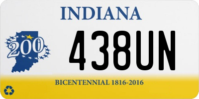 IN license plate 438UN