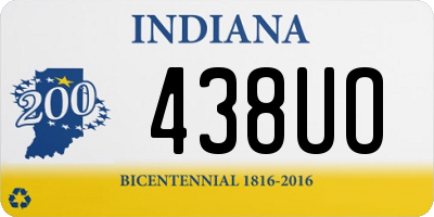 IN license plate 438UO