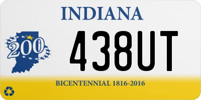 IN license plate 438UT