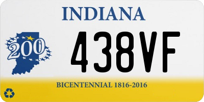 IN license plate 438VF