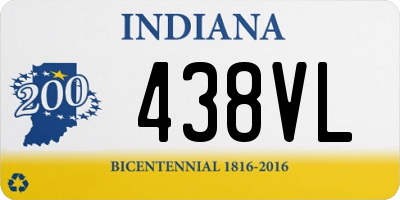 IN license plate 438VL