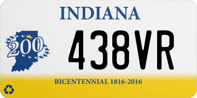 IN license plate 438VR