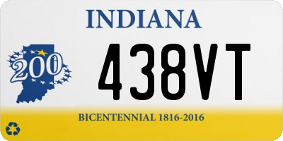 IN license plate 438VT